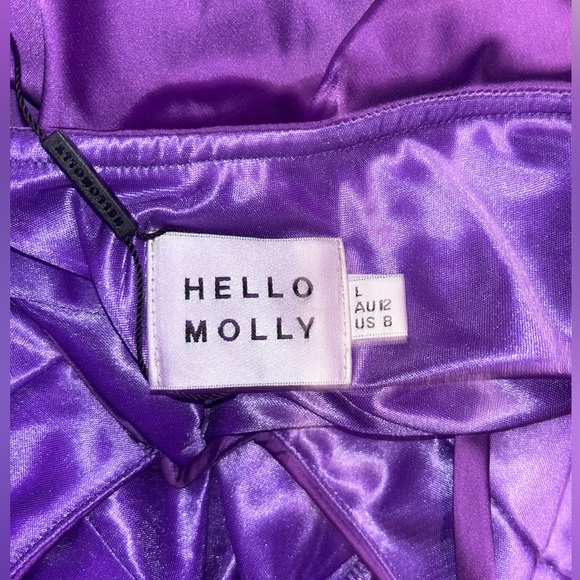 Hello Molly Before Sunrise Dress Purple Large - Picture 4 of 4